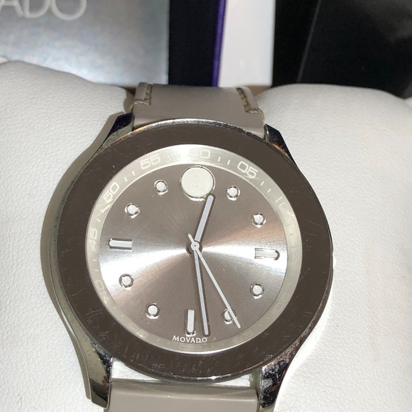 Movado Accessories - Movado Unisex Swiss Bold Taupe Silicone Watch